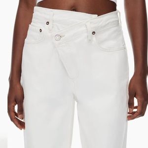 Agolde criss cross upsized denim